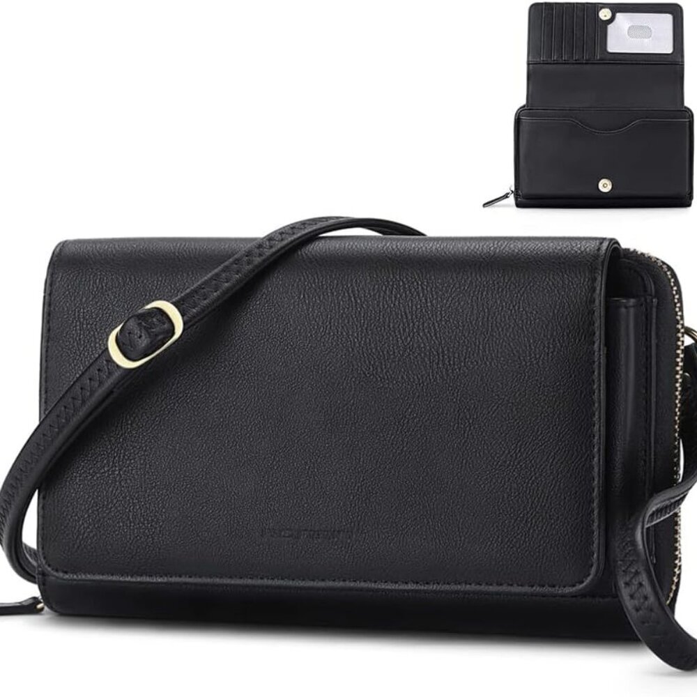 Crossbody Bag for Women Wristlet Wallets with RFID Card Small Clutch Purses for
